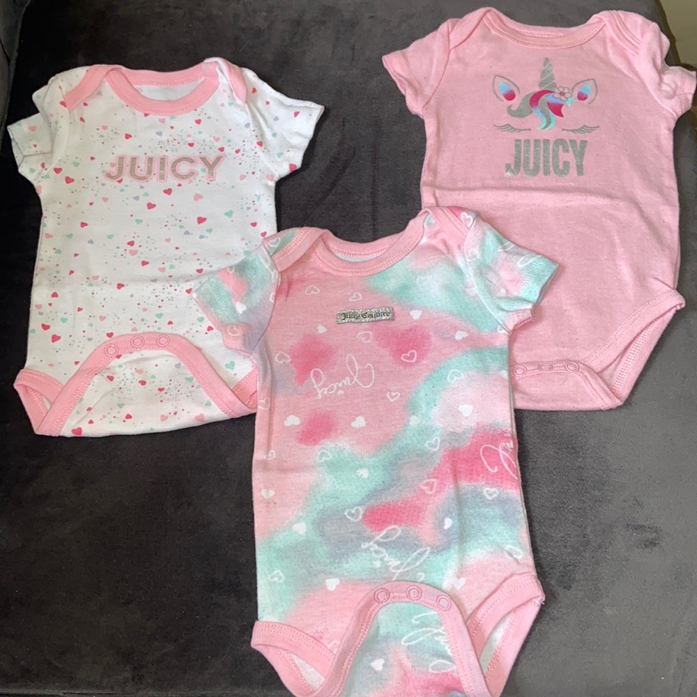 $10 for all Juicy couture baby girl onesies